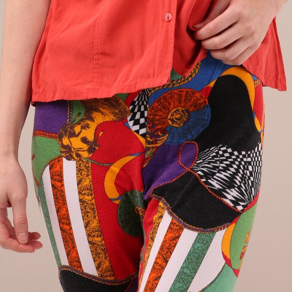 2/40 Unique retro patterned leggings - Picture 3 of 9